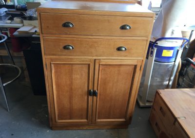 Restored drawer and cupboard